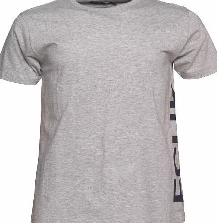 French Connection Mens FCUK Side T-Shirt Grey Marl