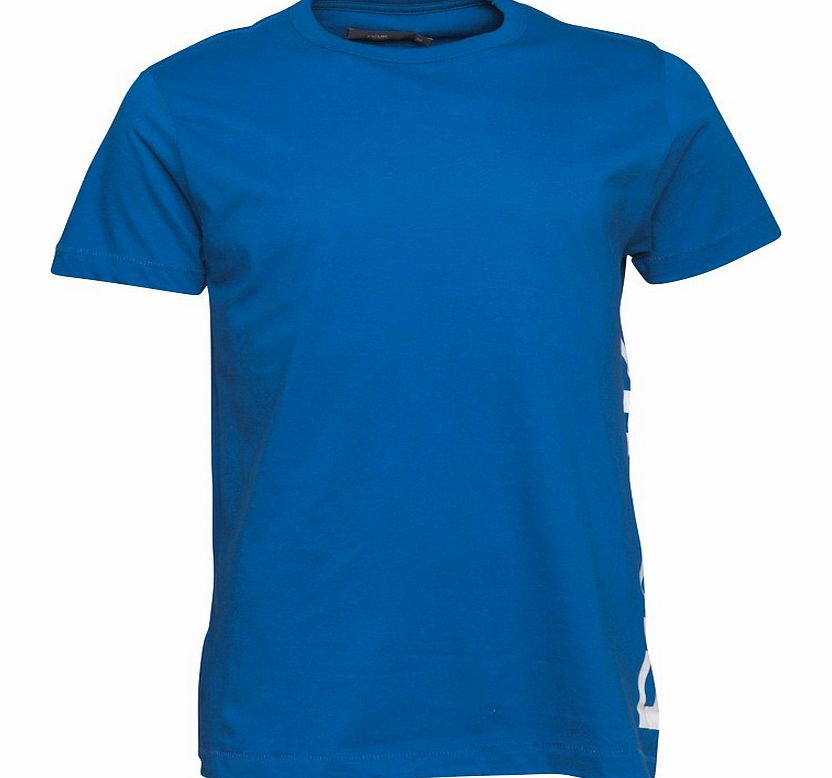 French Connection Mens FCUK Side T-Shirt True Blue