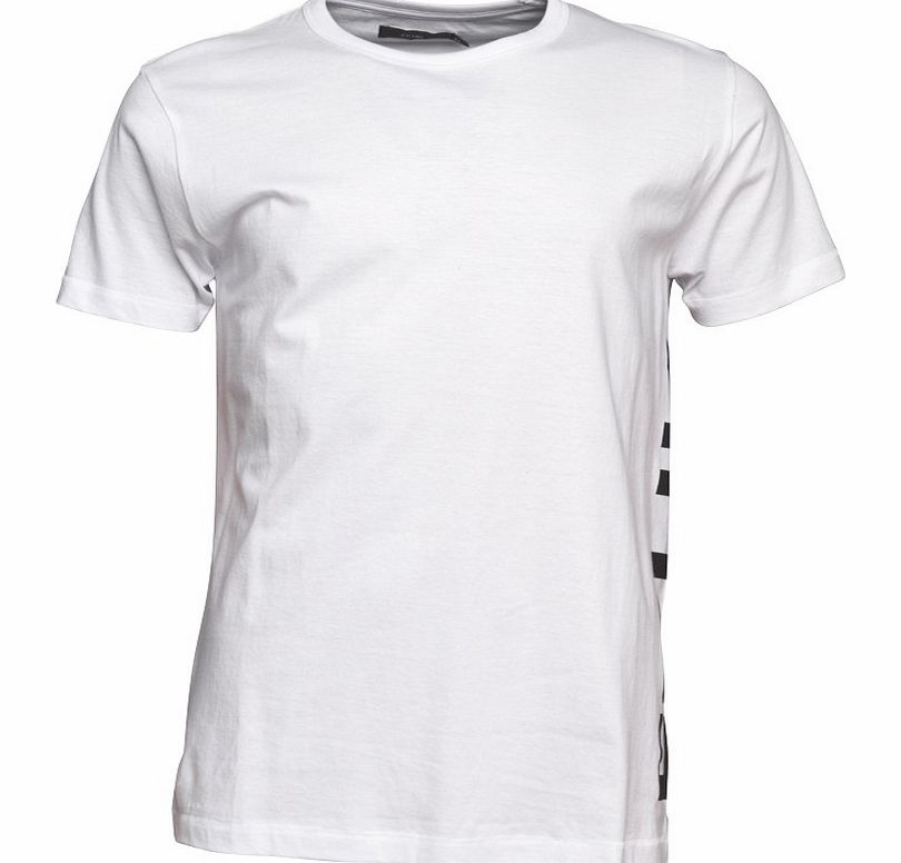 French Connection Mens FCUK Side T-Shirt White