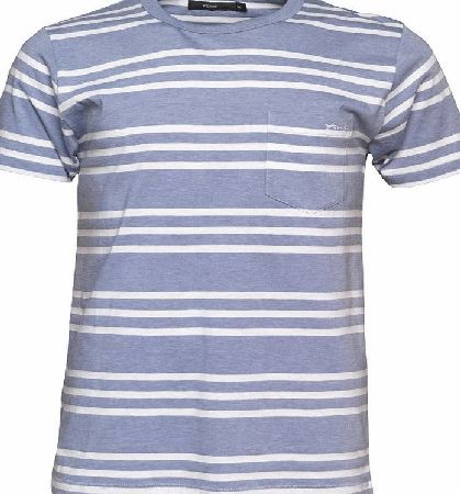 French Connection Mens FCUK T-Shirt Light Blue