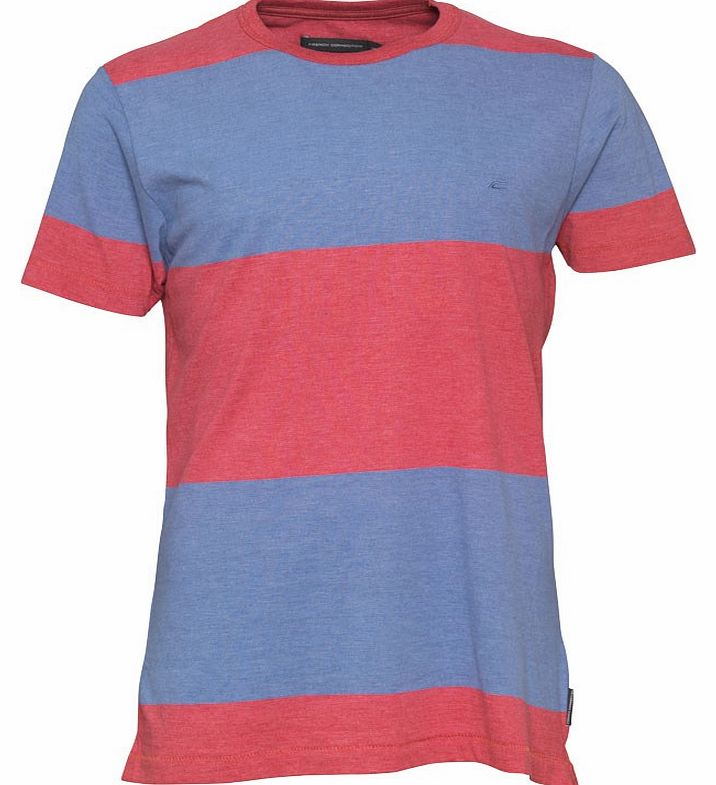 French Connection Mens Hello T-Shirt Blue Marl