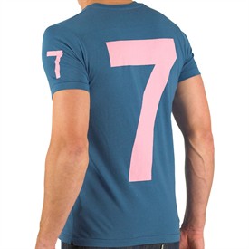 French Connection Mens Seventy T-Shirt Cleo Blue