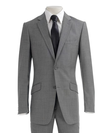 This grey sharkskin suit, Mens Suits 