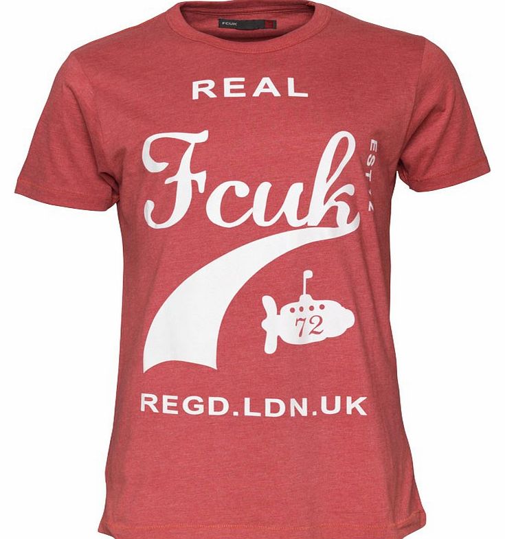 French Connection Mens The Real T-Shirt Blood