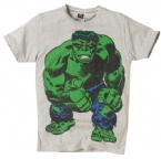 French Connection Mens Vintage Hulk T-Shirt Grey Melange