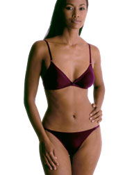 Microfibre multiway front-fastening soft triangle bra
