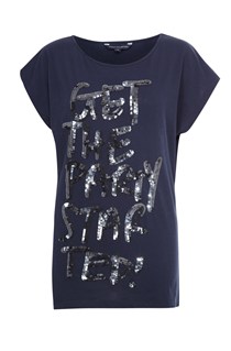 French Connection Party Started Sequin T-Shirt