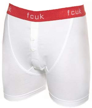 Red Botton Boxer Shorts by