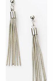 French Connection Snake Chain Fringe Earrings