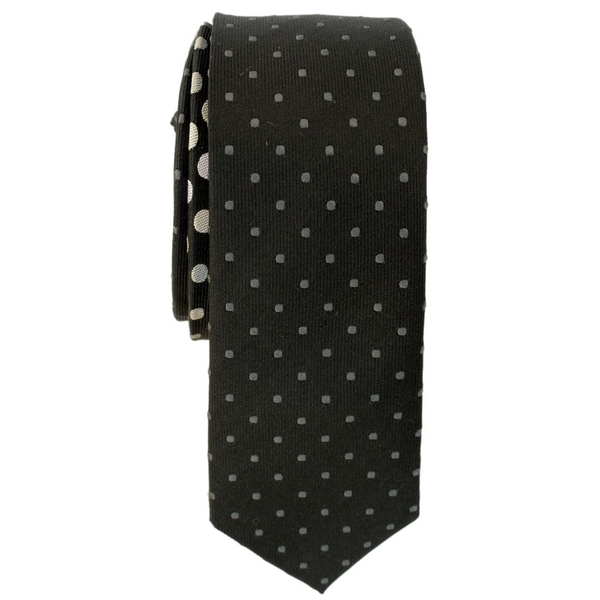 French Connection Spotted Silk Skinny Tie by