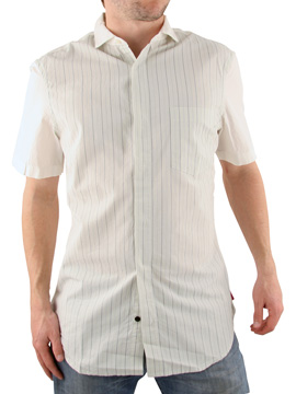 French Connection White Stripe Connery Shirt