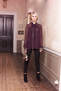 French Connection Winter Bex Beads Blouse