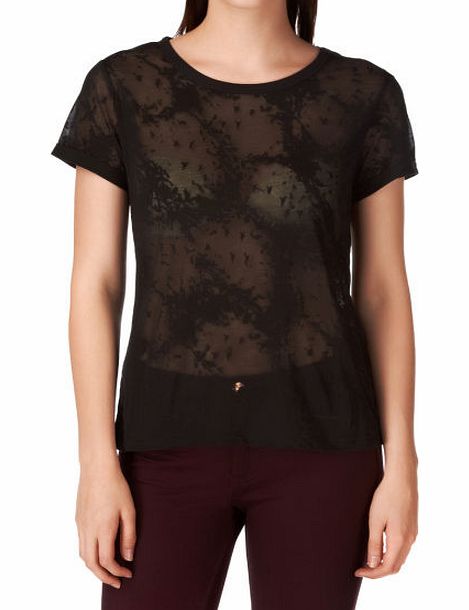 French Connection Womens French Connection Dasha Burn Out T-Shirt