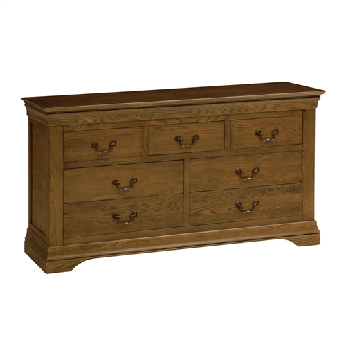 French Dark Oak 3 over 4 Drawer Chest 294.041