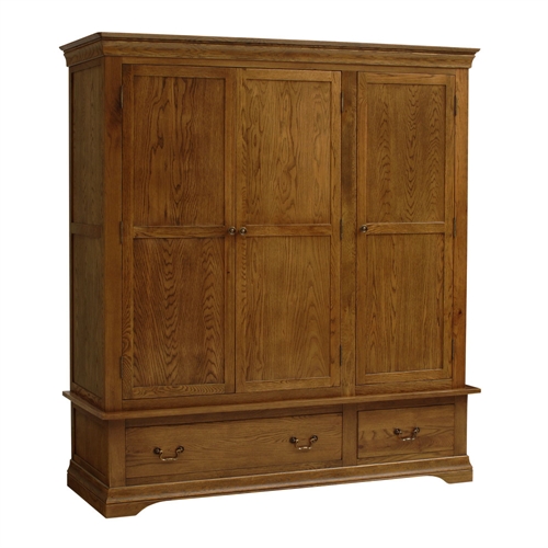 French Dark Oak Triple Wardrobe 294.047