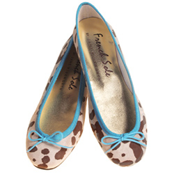 Harriet Leopard Nubuck Turquoise Trim