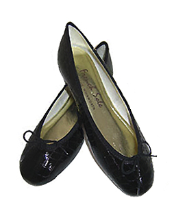 Harriet Patent Black Croc Black Trim