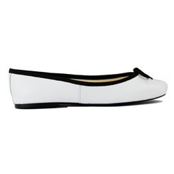 Low-Cut White Black Trim