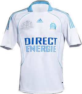 French teams Adidas 08-09 Marseille home