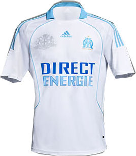 French teams Adidas 08-09 Marseille home