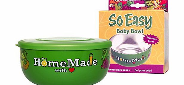 Fresh Baby Stainless Steel Baby Bowl, 1 ct