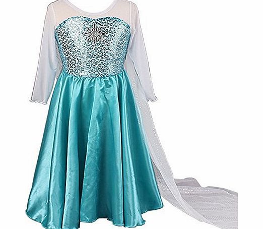 freshbaffs  Frozen Princess Elsa Inspired Dress up Costume Party Dress (3-4years)