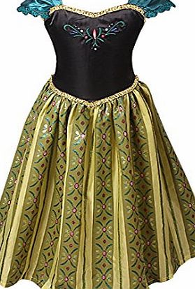 � Stunning Anna Cosplay Coronation Princess Costume Dress (7-8years)