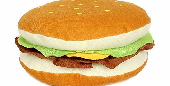 FreshGadgetz Inventive Soft Plush Cute Hamburger Shape Design CD/DVD Storage Case Bag - 24 Disc
