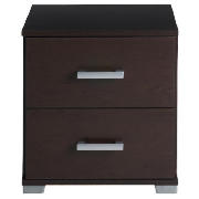 2 Drawer Bedside Chest, Wenge Effect