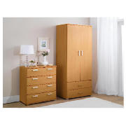 Fresno 4 Drawer Chest, Beech Effect