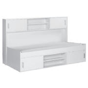 Cabin Bed & Overbed Storage, White
