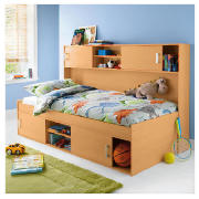 Cabin Bed With Standard Mattress, Beech