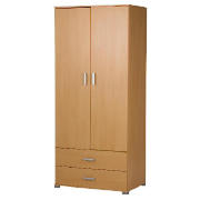 Fresno Double Wardrobe, Beech Effect