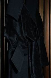 Frette All Black Male Robe Extra Large