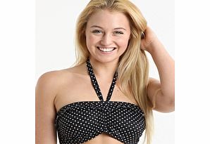 Freya Pier Underwired Bandeau Bikini Top - Black