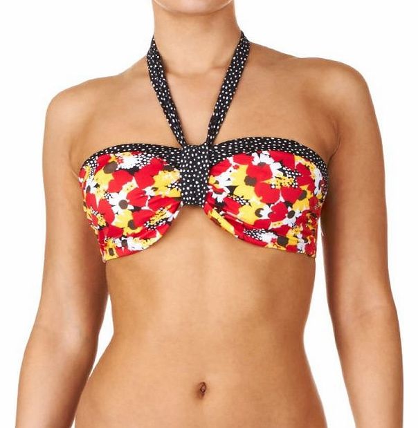 Freya Womens Freya Flamingo U/W Bandeau Halter Bikini