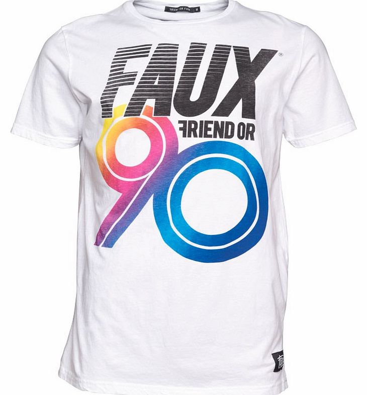 Friend Or Faux Mens Marathon T-Shirt White