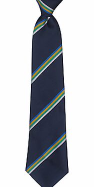 Friern Barnet School Unisex Clip-On Tie, Navy