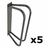 Frilioth Group 5 x Cycle Park Bike Stands Wall Mounted