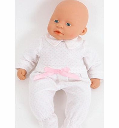 FRILLY LILY Pink Spotty Babygrow by Frilly Lily for 12-14 inch (30-36 cm)Baby Dolls DOLL NOT INCLUDED to fit dolls such as My First Baby Annabell , and MY Little Baby Born
