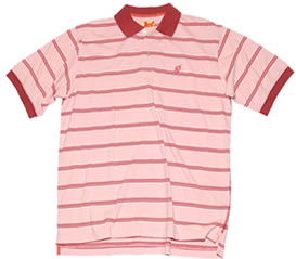 froghair Golf 08 Vintage Stripe Polo Pink