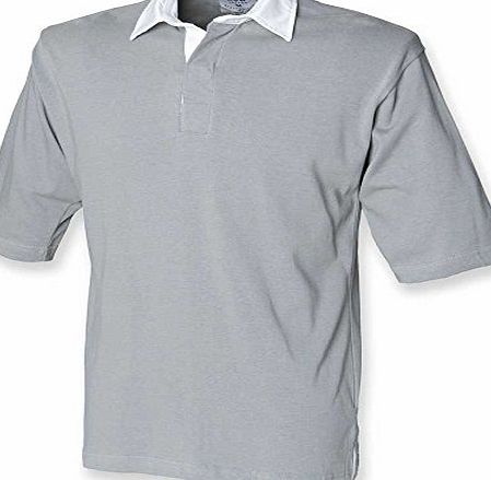 Front Row Mens Heavy Short Sleeve Cotton Casual rugby shirt S,M,L,XL,XXL