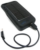 Frostfire Mooncharge Solar iPhone 4 Battery Case - powers