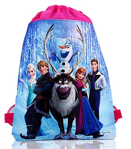 Frozen Princess Elsa Anna Drawstring Bag Swimming PE Toy Clothes
