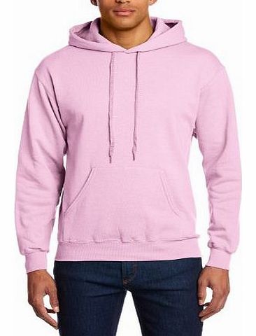 Fruit of the Loom Mens Hooded Pullover Sweatshirt, Pink, Small (Brand Size: 44/46)