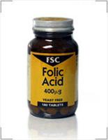 FSC Vitamins Folic Acid 400Ug - 180 Tablets
