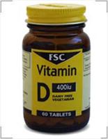 FSC Vitamins Vitamin D 400Iu - 60 Tablets