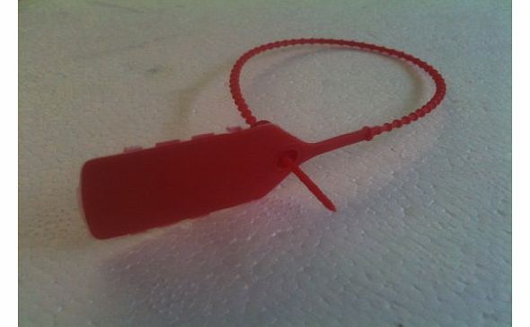 FSSS Ltd FIRE EXTINGUISHER SECURITY SUITCASE TAG TIES SEALS X 50 RED