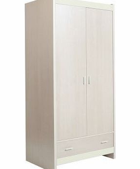 FTG Danish Fanfair Kids 2 Door 1 drawer Wide Robe-Beech/Cream