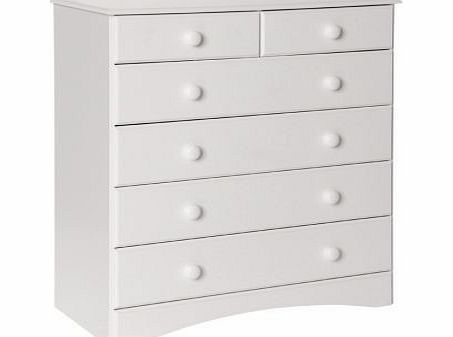 FTG Danish Scandi 2   4 Drawer Chest In White